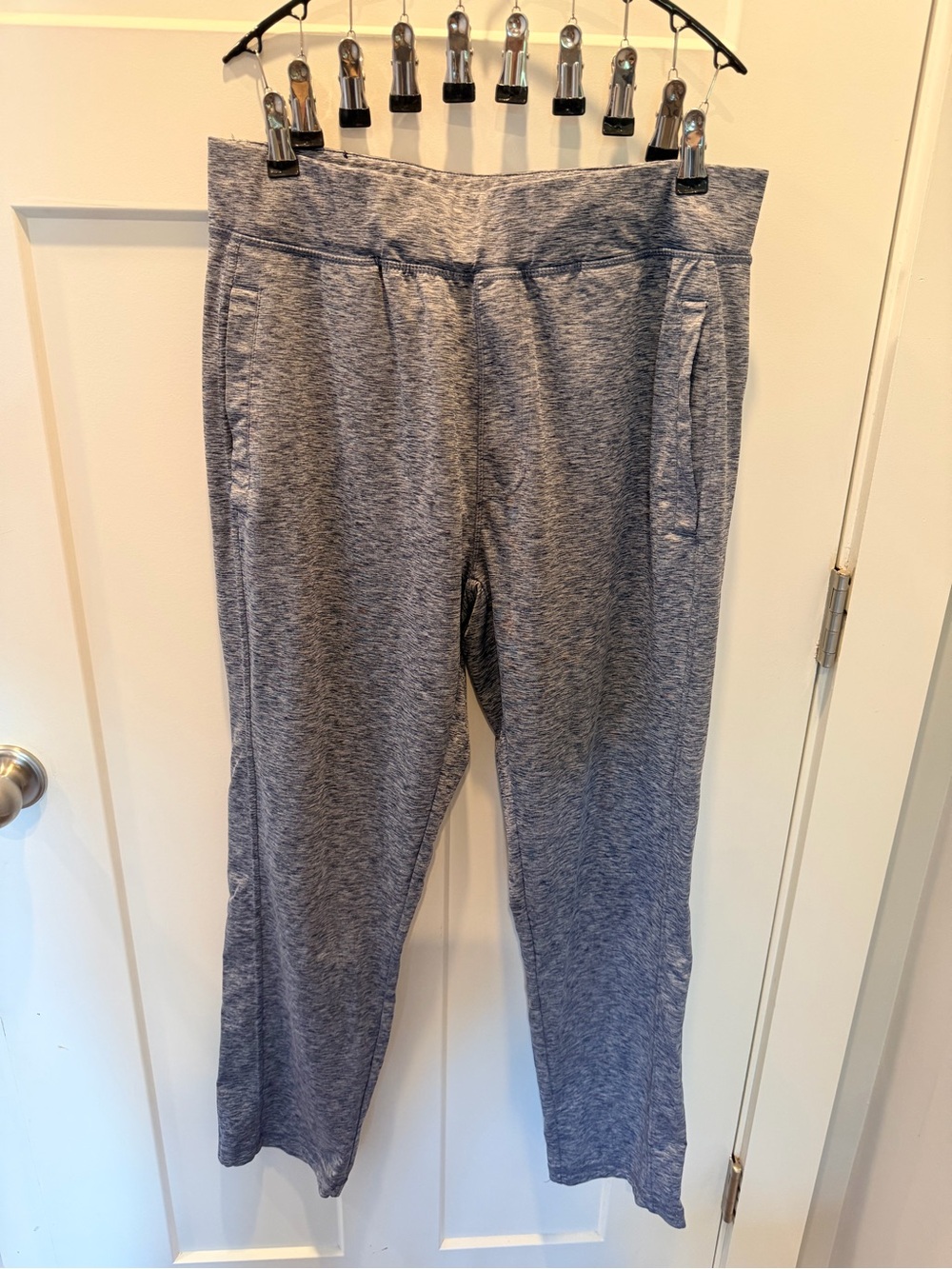 Pony Women’s Medium Heather Gray Stretch Athletic Lounge Pants Pockets